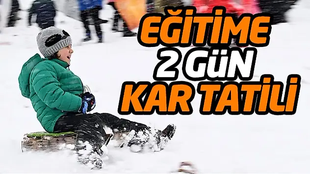 Eğitime 2 Gün Kar Tatili