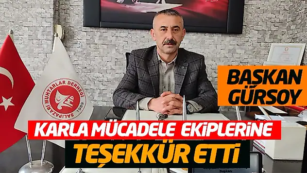 Karla Mücadele Eden Ekiplerine Teşekkür Etti