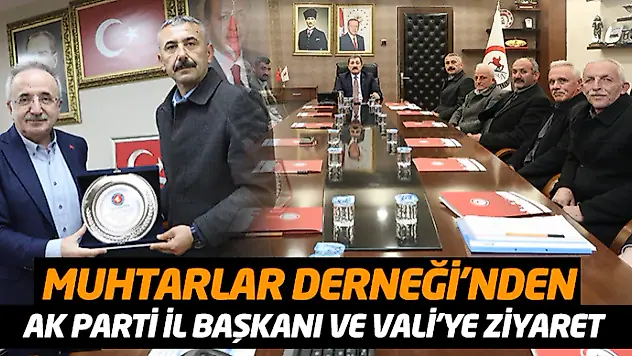 Salıpazarı Muhtarlar Derneği'nden Ak Parti İl Başkanı Ve Vali'ye Ziyaret