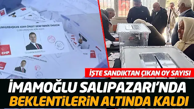 İmamoğlu Salıpazarı'nda Beklentilerin Altında Kaldı