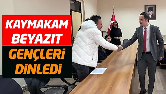 Kaymakam Beyazıt Gençleri Dinledi