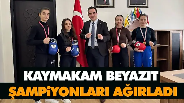 Kaymakam Beyazıt Şampiyonları Ağırladı