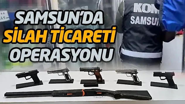 Samsun'da Silah Ticareti Operasyonu