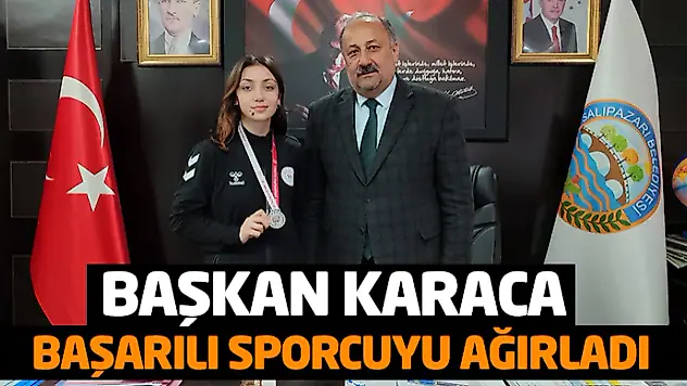 Başkan Karaca Başarılı Sporcuyu Ağırladı