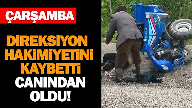 Direksiyon Hakimiyetini Kaybetti, Canından Oldu!