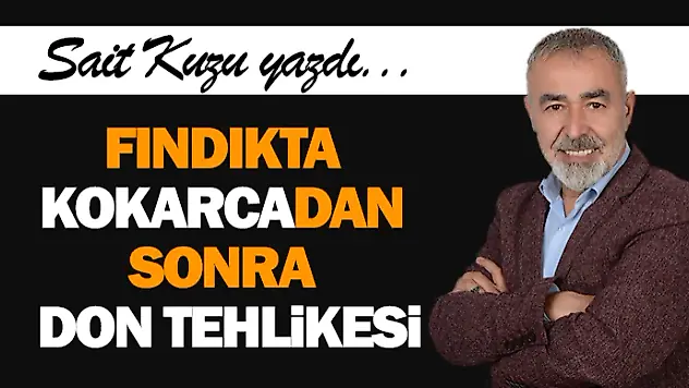 Fındıkta Kokarcadan Sonra 'Don' Tehlikesi