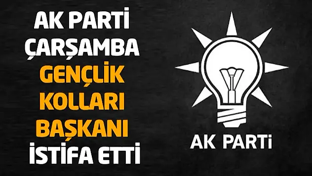 Ak Parti Çarşamba Gençlik Kolları Başkanı İstifa Etti