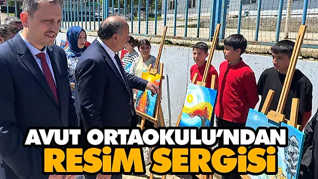 Avut Ortaokulu'ndan Resim Sergisi