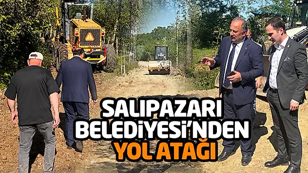 Salıpazarı Belediyesi'nden Yol Atağı