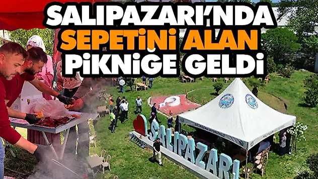 Salıpazarı'nda Sepetini Alan Pikniğe Geldi