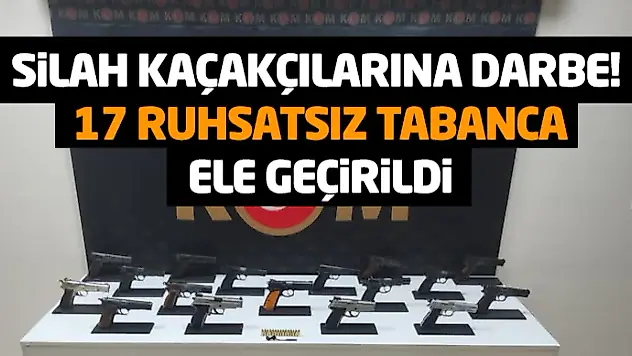 Samsun'da Silah Kaçakçılarına Darbe: 17 Ruhsatsız Tabanca Ele Geçirildi
