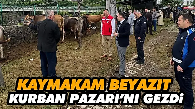 Kaymakam Beyazıt Kurban Pazarı'nı Gezdi