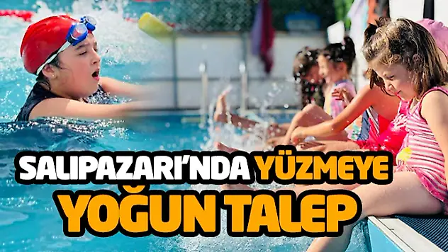 Salıpazarı'nda Yüzmeye Yoğun Talep