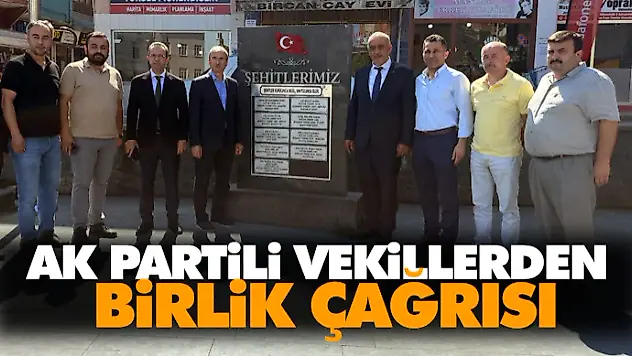 AK Partili Vekillerden Birlik Çağrısı