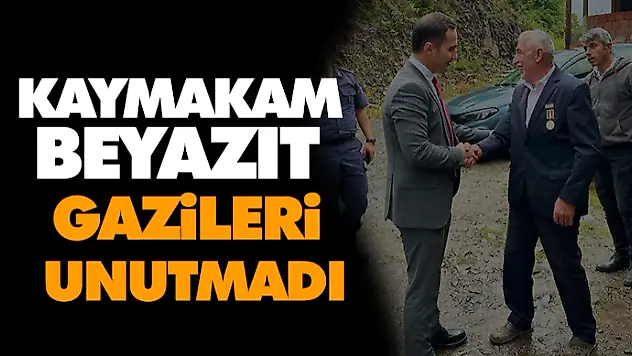 Kaymakam Beyazıt Gazileri Unutmadı