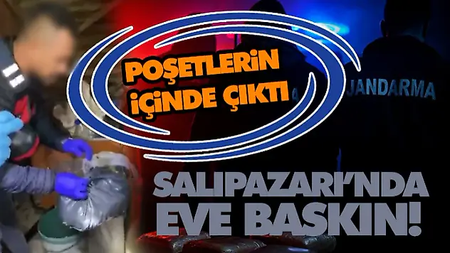 Salıpazarı'nda Eve Baskın! Poşetlerin İçinde Çıktı