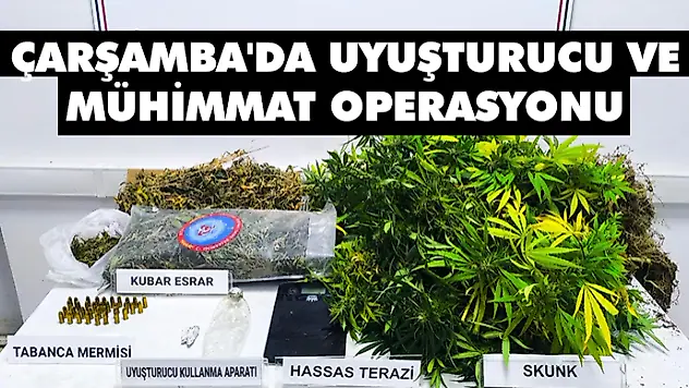 Çarşamba'da Uyuşturucu Ve Mühimmat Operasyonu: 1 Tutuklama