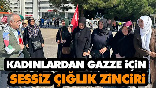 Kadınlardan Gazze İçin Sessiz Çığlık Zinciri