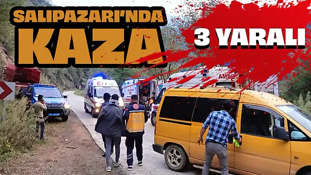 Salıpazarı'nda Kaza: 3 Yaralı
