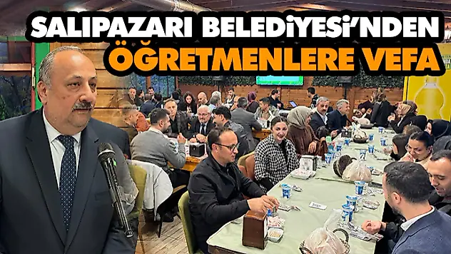 Salıpazarı Belediyesi'nden Öğretmenlere Vefa