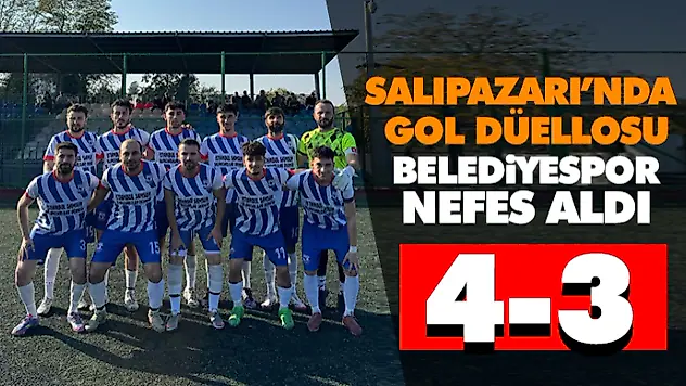 Salıpazarı'nda Gol Düellosu: Belediyespor Nefes Aldı
