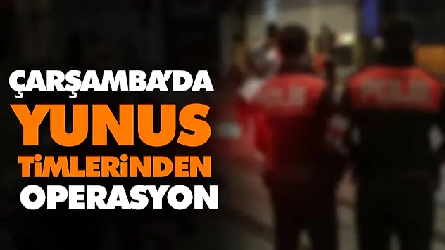 Çarşamba'da Yunus Timlerinden Operasyon
