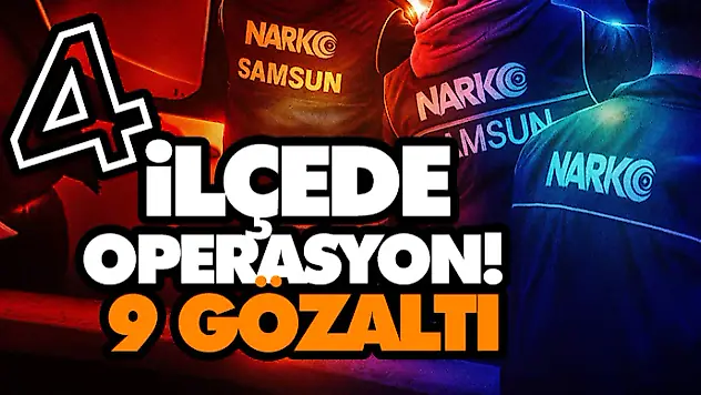 Dört İlçede Operasyon! 9 Gözaltı
