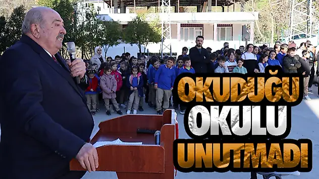 Okuduğu Okulu Unutmadı