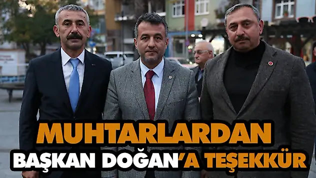 Salıpazarı Muhtarlarından Başkan Doğan'a Teşekkür