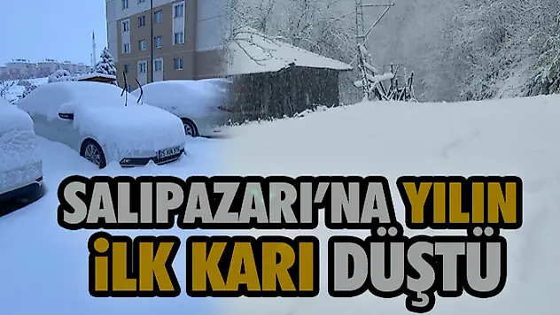 Salıpazarı'na Yılın İlk Karı Düştü