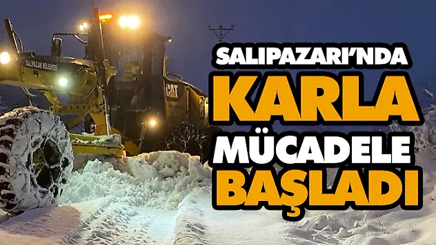 Salıpazarı'nda Karla Mücadele Başladı