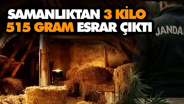 Samanlıktan 3 Kilo 515 Gram Esrar Çıktı