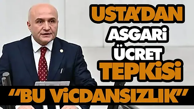 Usta'dan Asgari Ücret Tepkisi: 'Bu Vicdansızlık'
