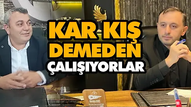 Kar Kış Demeden Çalışıyorlar