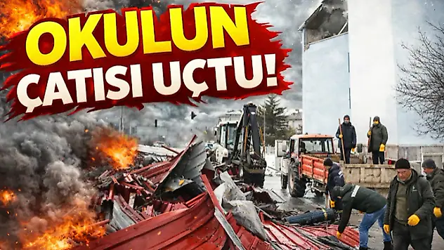 Okulun Çatısı Uçtu!