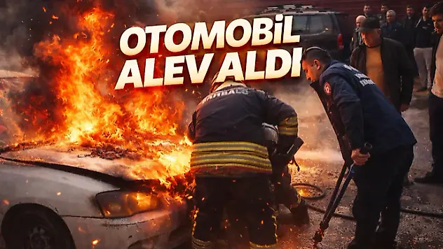 Otomobil Alev Aldı