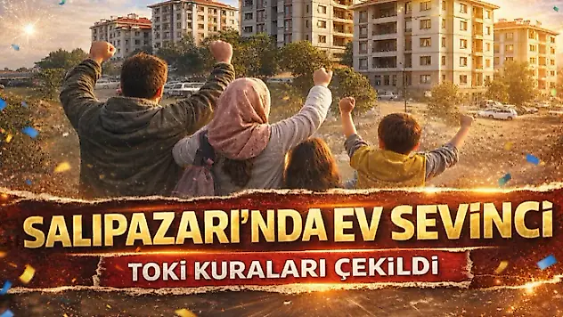 Salıpazarı'nda Ev Sevinci: TOKİ Kuraları Çekildi