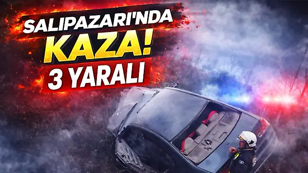 Salıpazarı'nda Kaza! 3 Yaralı