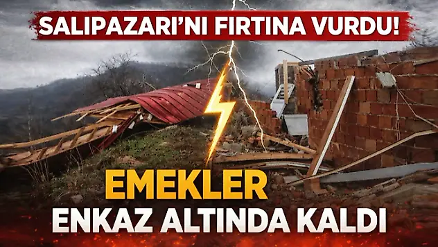 Salıpazarı'nı Fırtına Vurdu! Emekler Enkaz Altında Kaldı