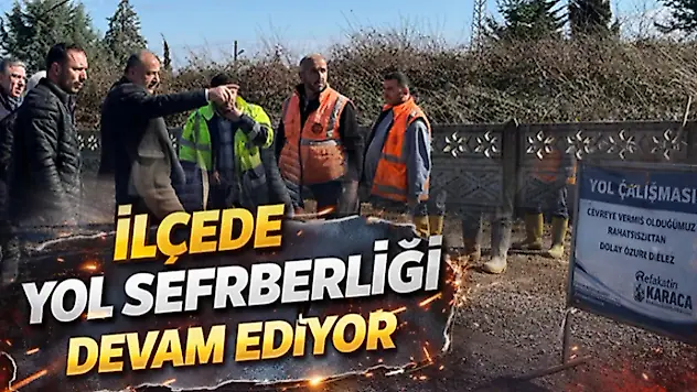 İlçede Yol Seferberliği Devam Ediyor