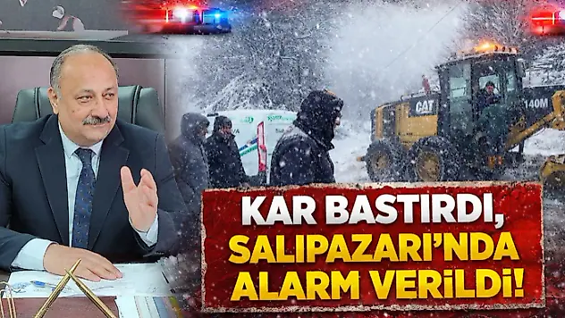 Kar Bastırdı, Salıpazarı'nda Alarm Verildi!