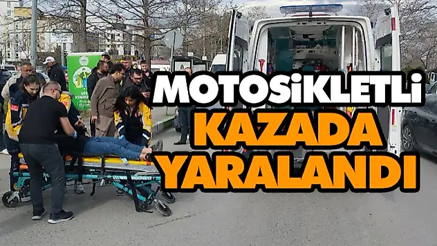 Motosikletli Kazada Yaralandı
