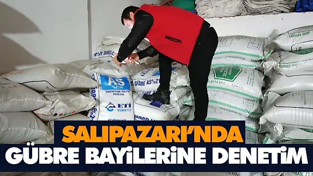 Salıpazarı'nda Gübre Bayilerine Denetim