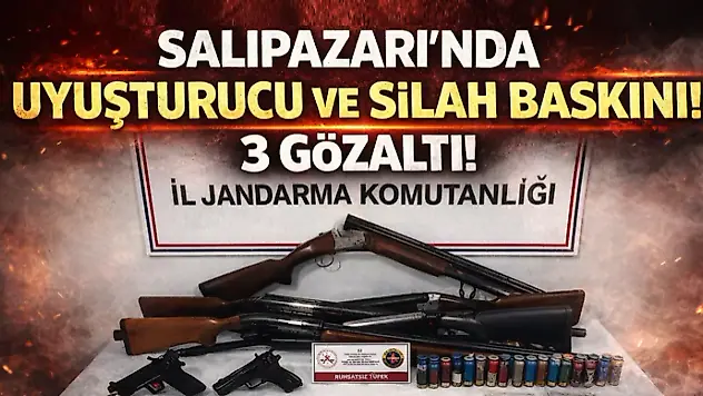 Salıpazarı'nda Uyuşturucu Ve Silah Baskını: 3 Gözaltı