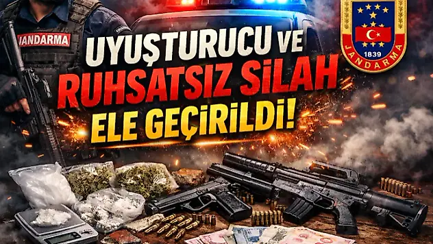 Uyuşturucu Ve Ruhsatsız Silah Ele Geçirildi