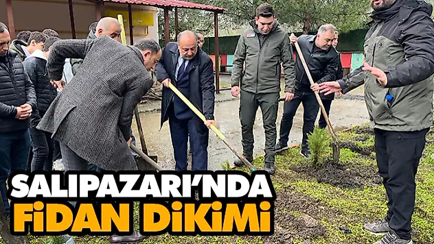 Salıpazarı'nda Fidan Dikimi