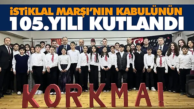 Salıpazarı'nda İstiklal Marşı'nın Kabulünün 105. Yılı Kutlandı