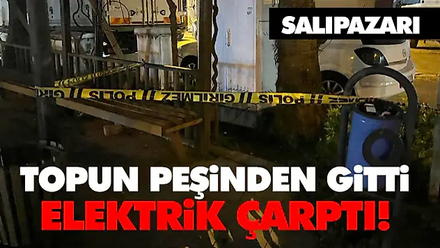 Topun Peşinden Gitti, Elektrik Çarptı!