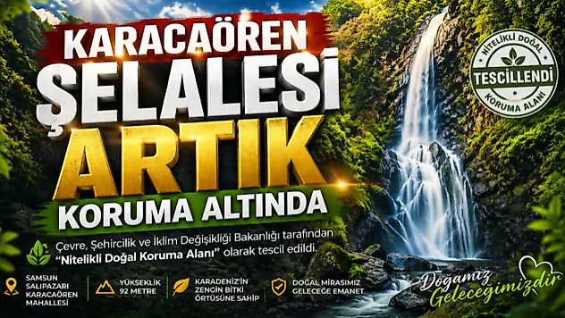  Karacaören Şelalesi Artık Koruma Altında