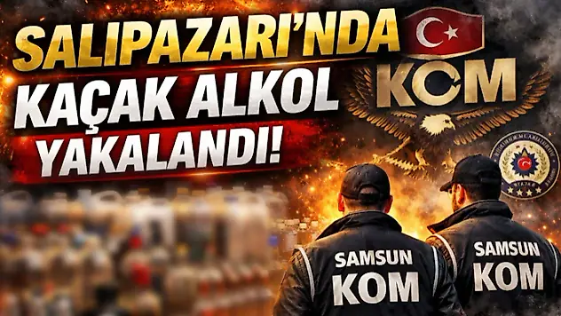 Salıpazarı'nda  Kaçak Alkol Yakalandı!